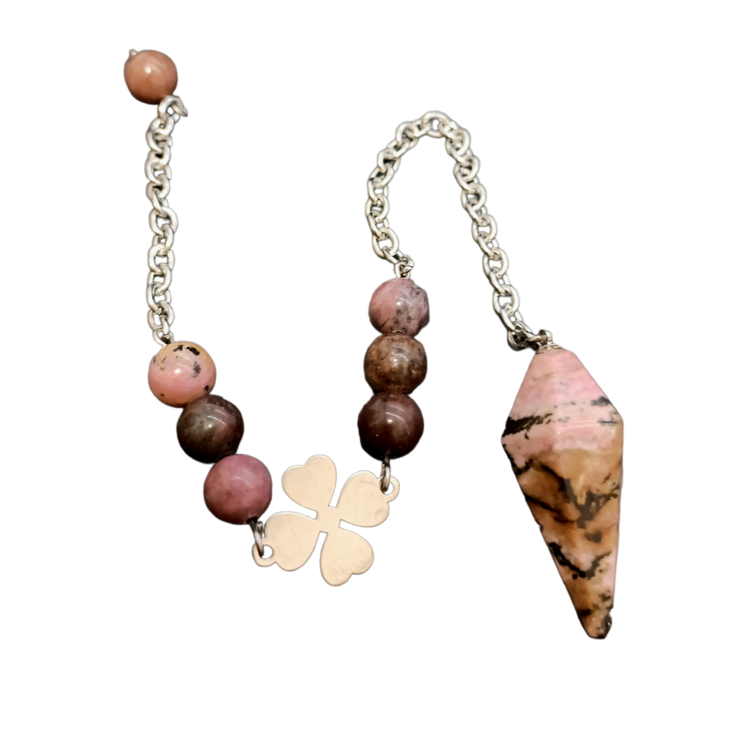 Pendule en pointe - Rhodonite