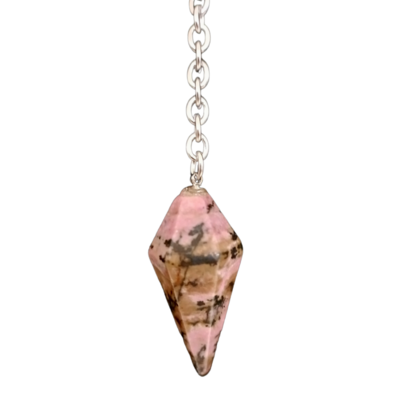 Pendule en pointe - Rhodonite