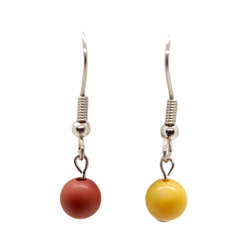 Boucles d&#39;oreilles - Mookaïte mate