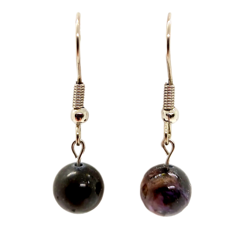 Boucles d&#39;oreilles - Charoïte