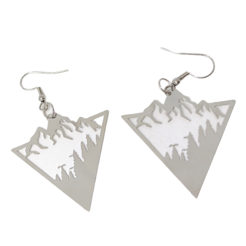 Boucles d&#39;oreille - Paysage de montagne