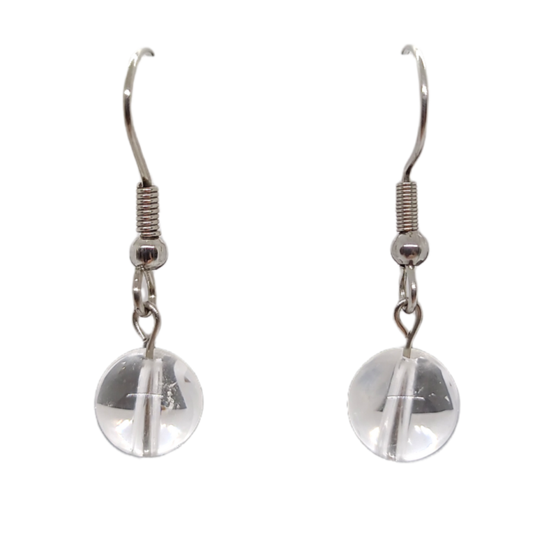 Boucles d&#39;oreilles - Cristal de roche