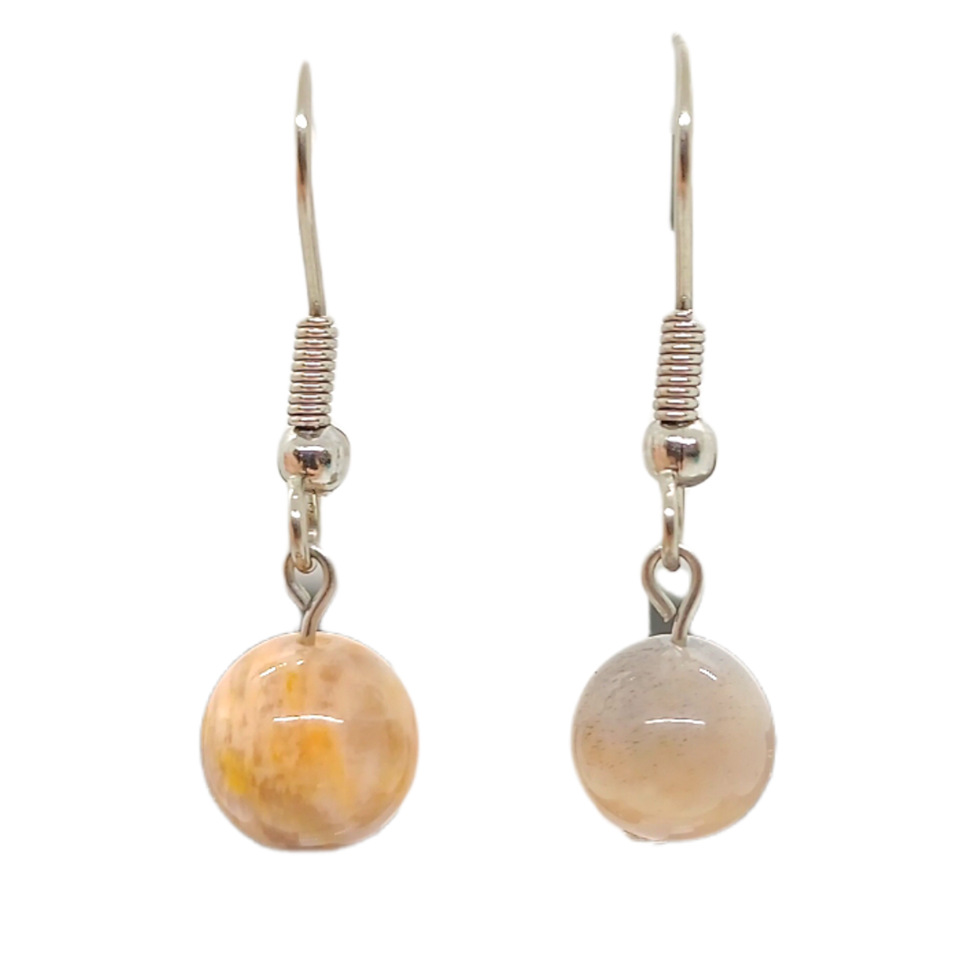 Boucles d&#39;oreilles - Pierre de lune