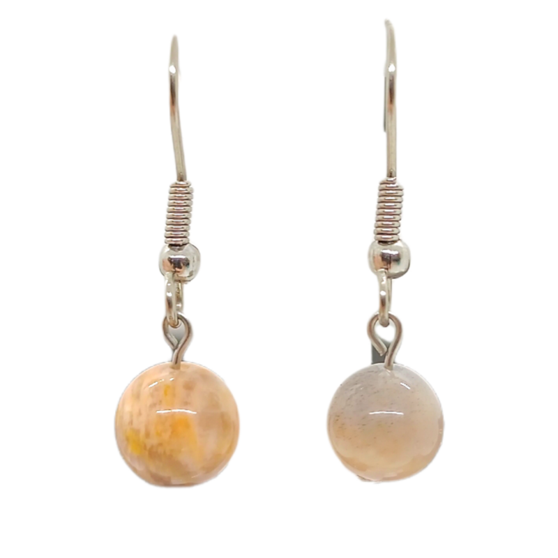 Boucles d&#39;oreilles - Pierre de lune