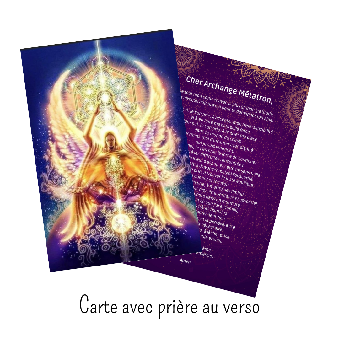 Carte de prière - Archange Métatron