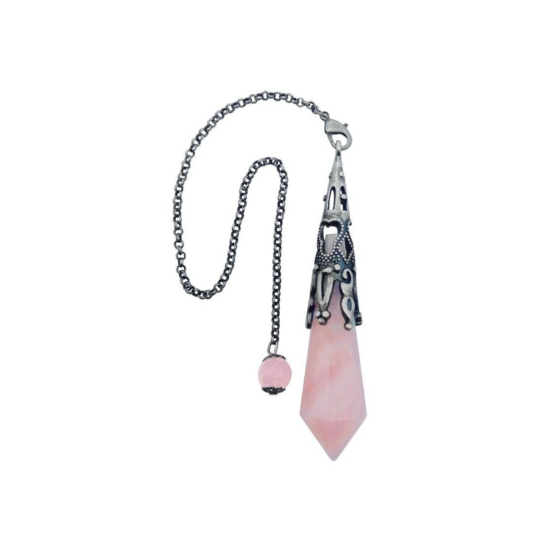Pendule pointe de Quartz rose