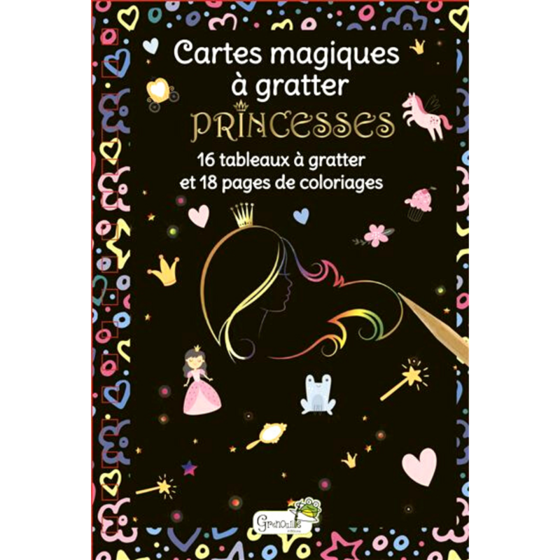 Cartes magiques à gratter - Princesses