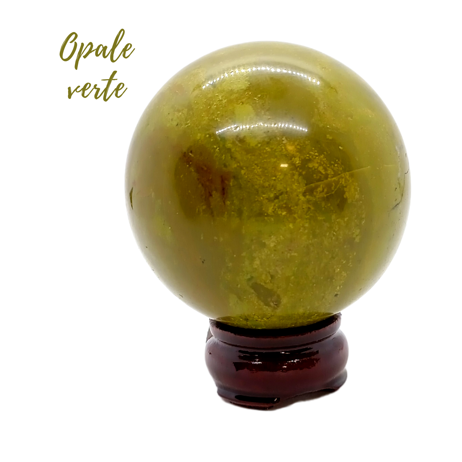 Sphère d&#39;Opale verte - 615gr