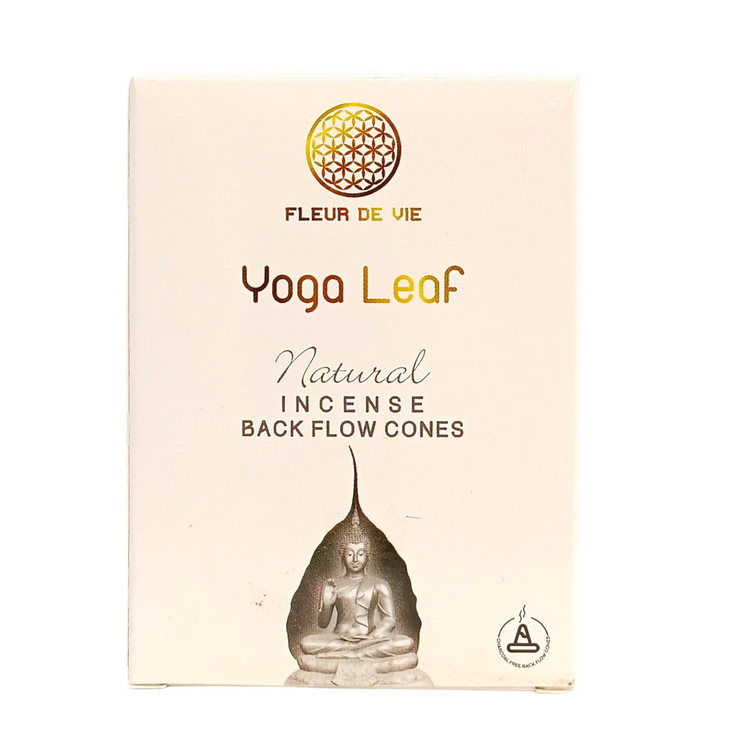 Cônes d&#39;encens à reflux Yoga Leaf - Fleur de vie
