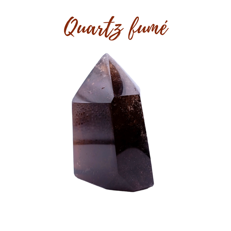 Pointe de Quartz fumé - 361gr