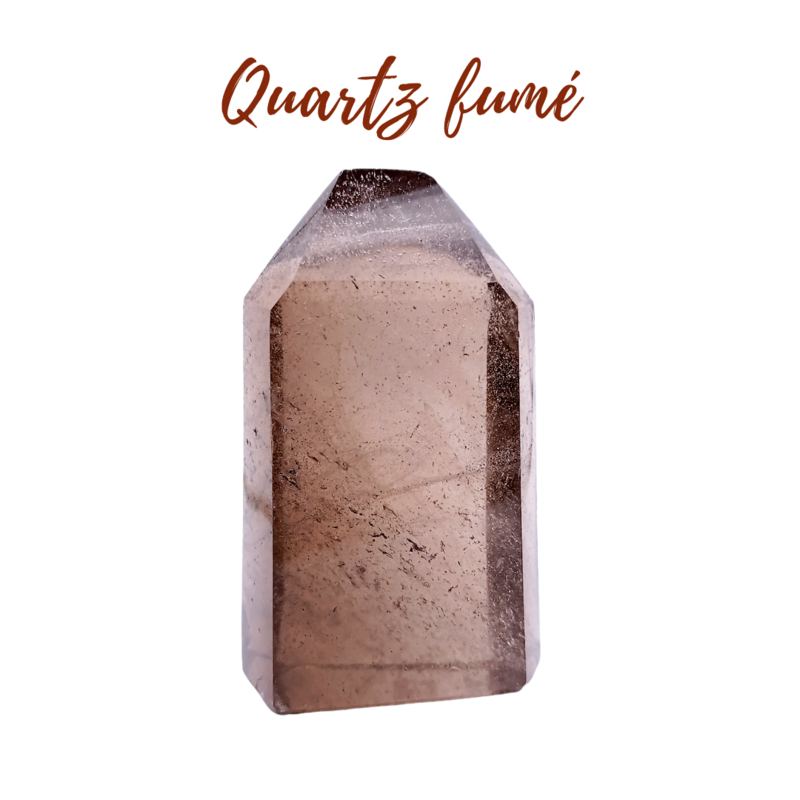 Pointe de Quartz fumé - 241gr