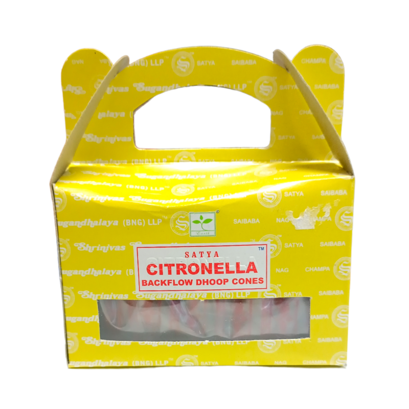 Cône d&#39;encens à reflux Citronnelle - Satya