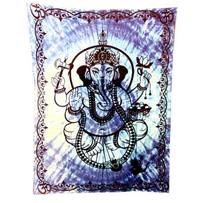 Tenture Ganesh - Bleue - 147 x 208 cm
