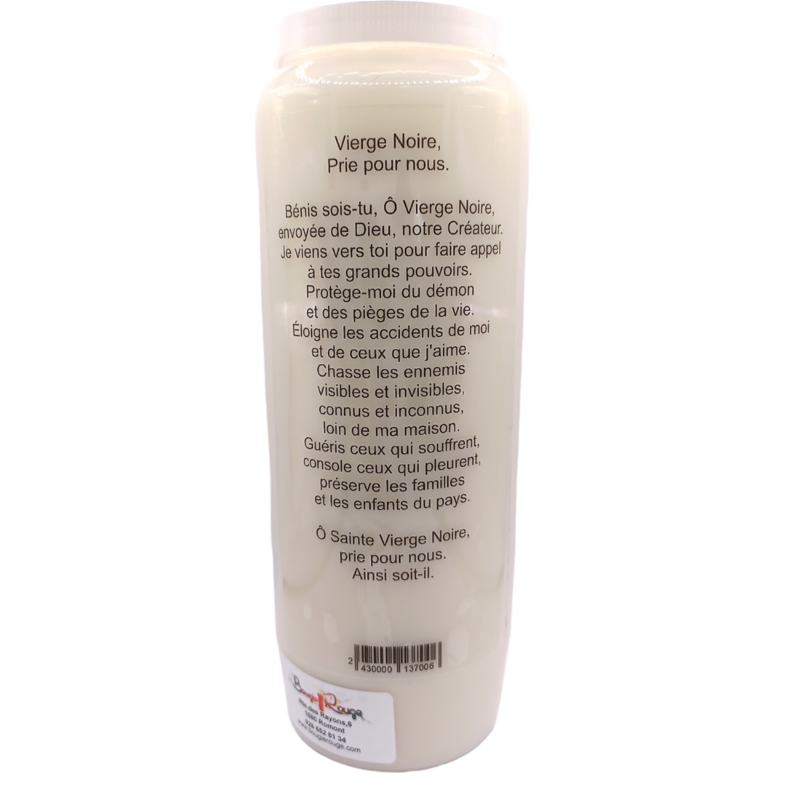Bougie Neuvaine Vierge noire