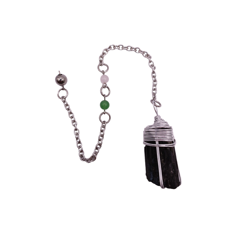 Pendule - Tourmaline noire brute