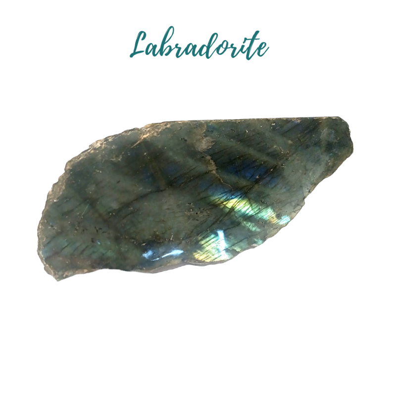 Labradorite - Grande tranche semi-polie - 1417gr