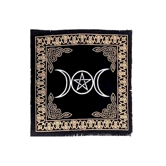 Tapis de tirage - Triple Lune 60 x 60 cm