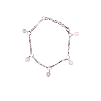 Bracelet - Perles de Quartz rose