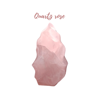 Flamme de Quartz rose - 1518gr