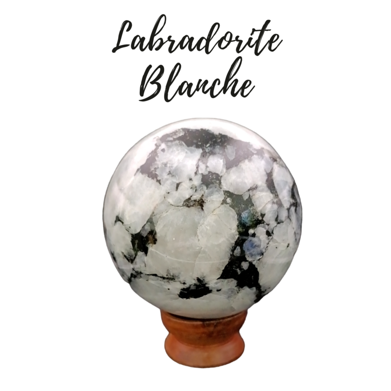 Sphère de Labradorite blanche - 1052gr
