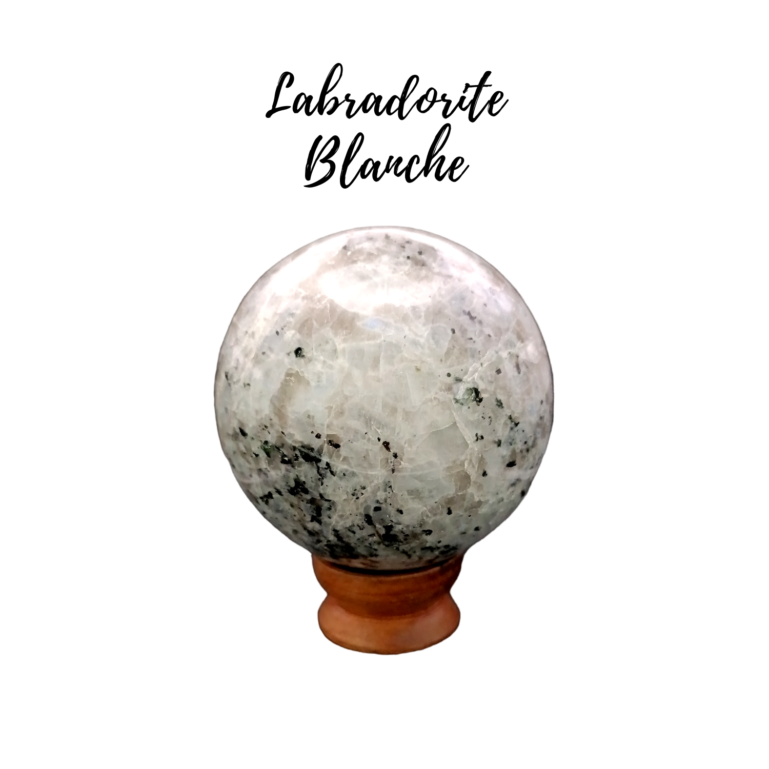 Sphère de Labradorite blanche - 1068gr