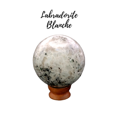 Sphère de Labradorite blanche - 1068gr