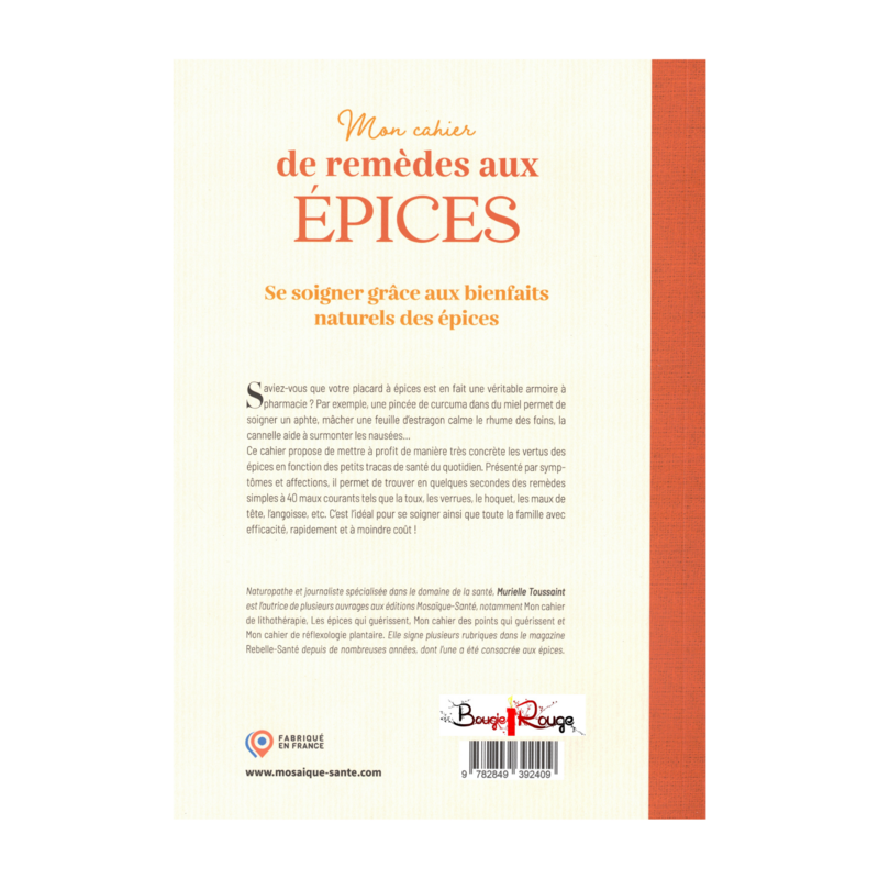 Mon cahier de remèdes aux épices