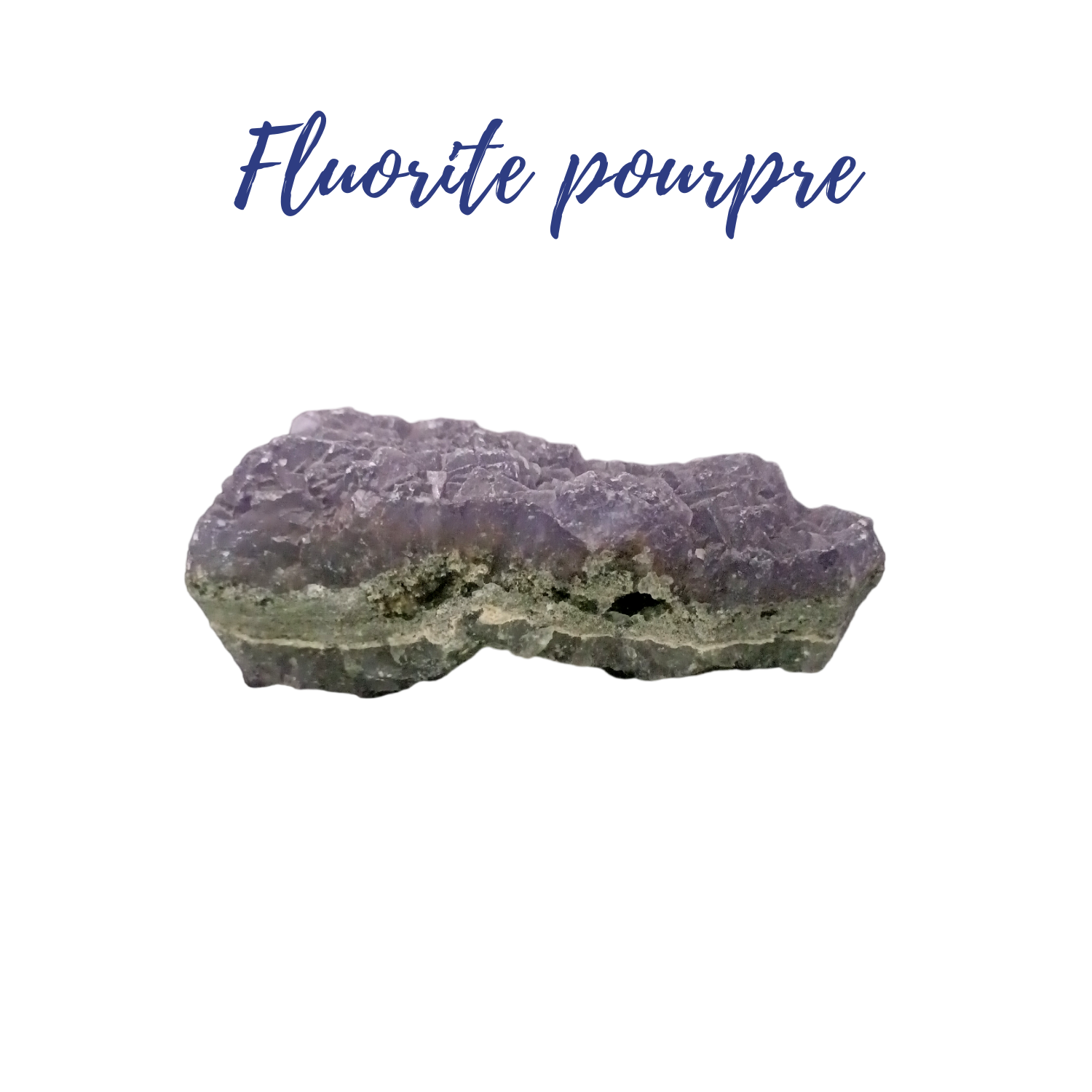 Fluorite pourpre brute