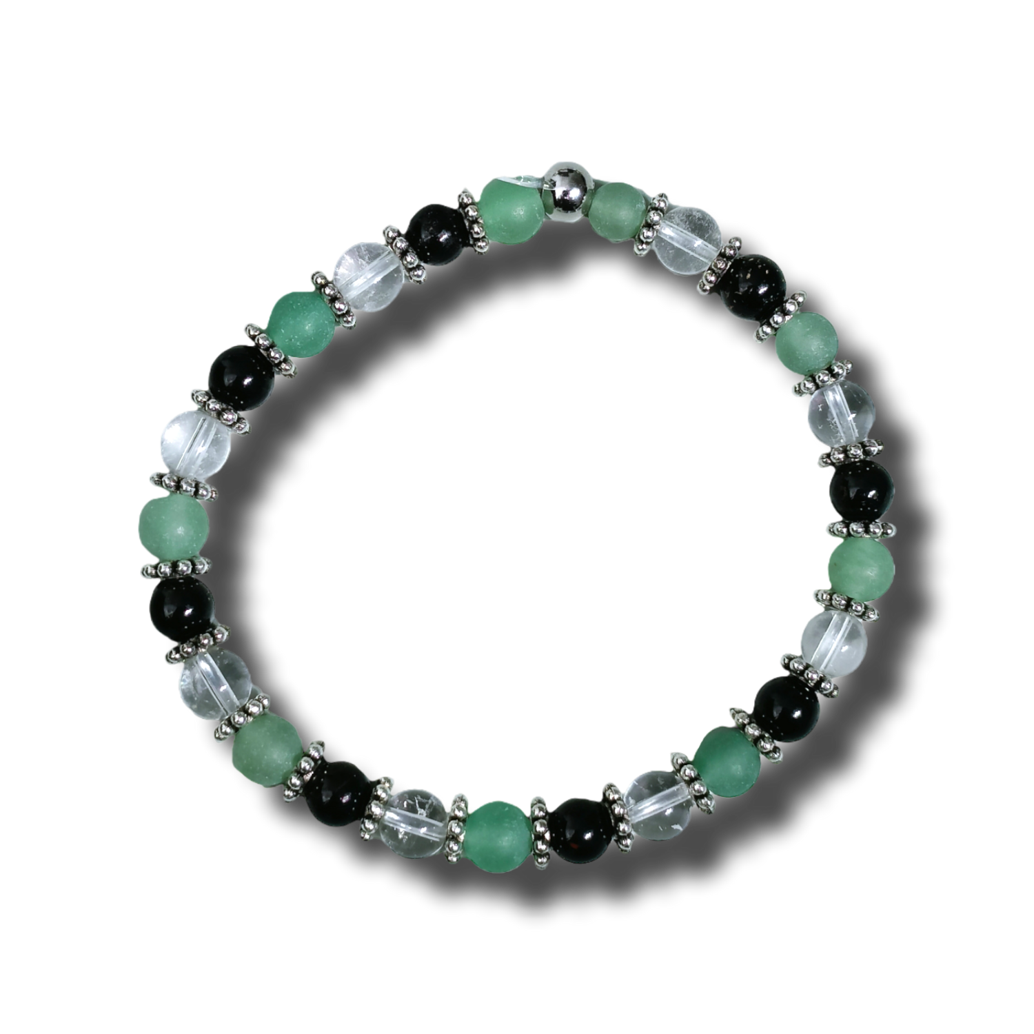 Bracelet - Tourmaline, Aventurine verte, Cristal de roche