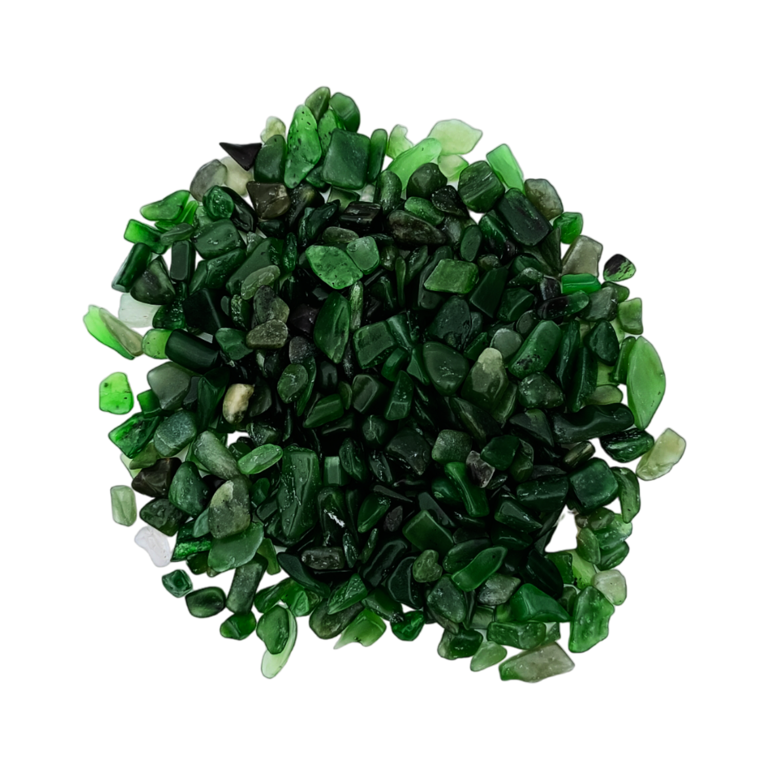 Petits cristaux de Jade Nephrite - Sachet 100 gr
