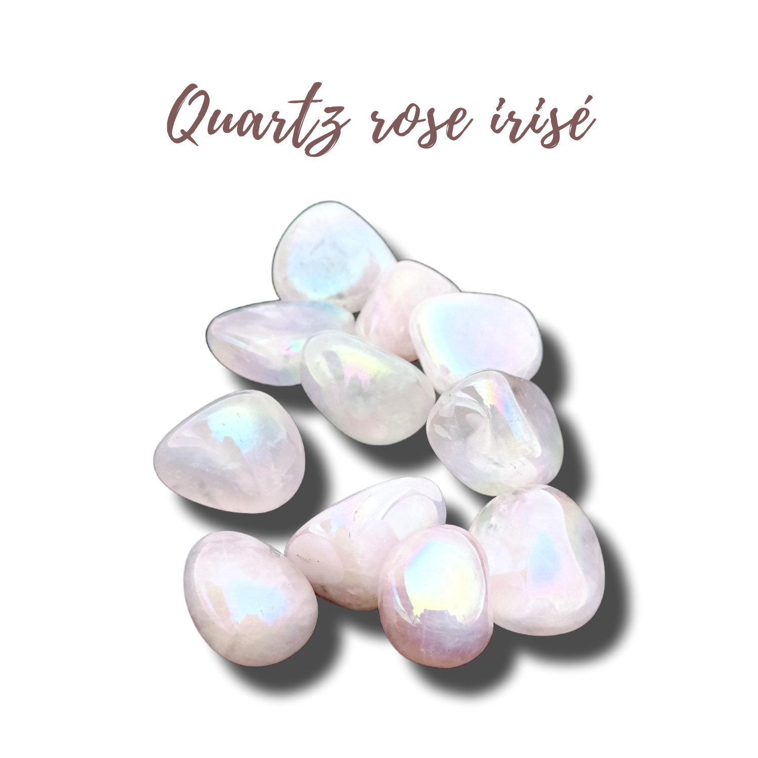 Quartz rose irisé