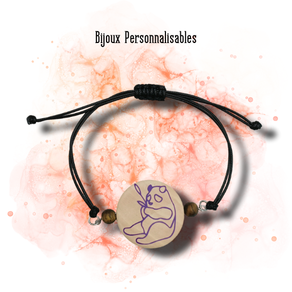 Bracelet Panda personnalisable