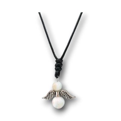 Collier Ange et perles d&#39;Amazonite