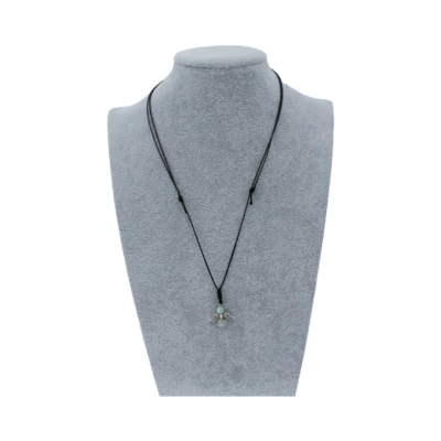Collier Ange et perles de Jaspe Kiwi
