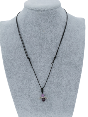 Collier Ange et perles d'Améthyste
