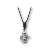 Collier Ange et perles d&#39;Hématite