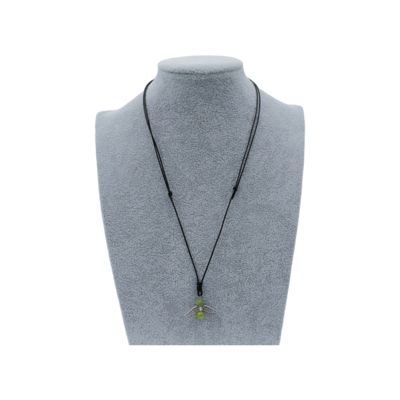 Collier Ange et perles de Jade Néphrite