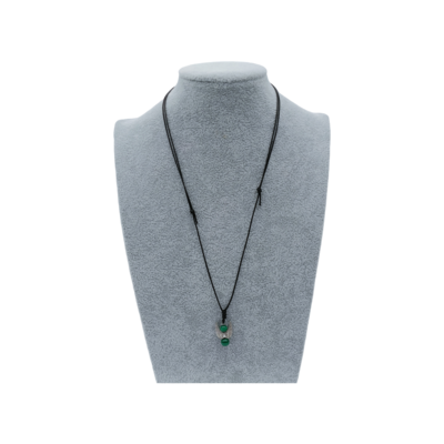 Collier Ange et perles de Malachite