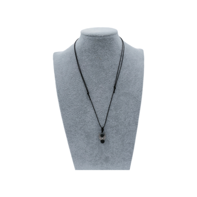 Collier Ange et perles de Pierre de lave
