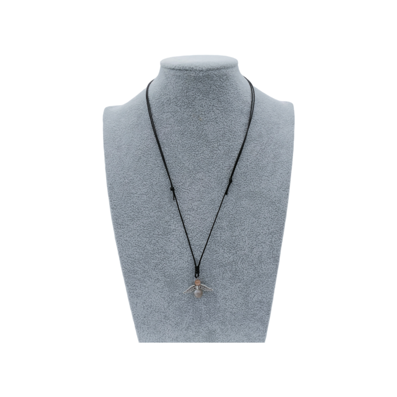 Collier Ange et perles de Pierre de lune