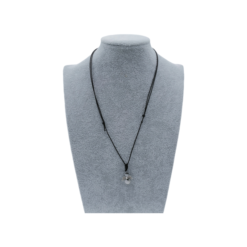 Collier Ange et perles de Quartz Tourmaline
