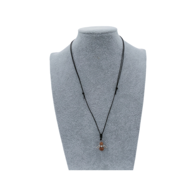Collier Ange et perles de Rudraksha