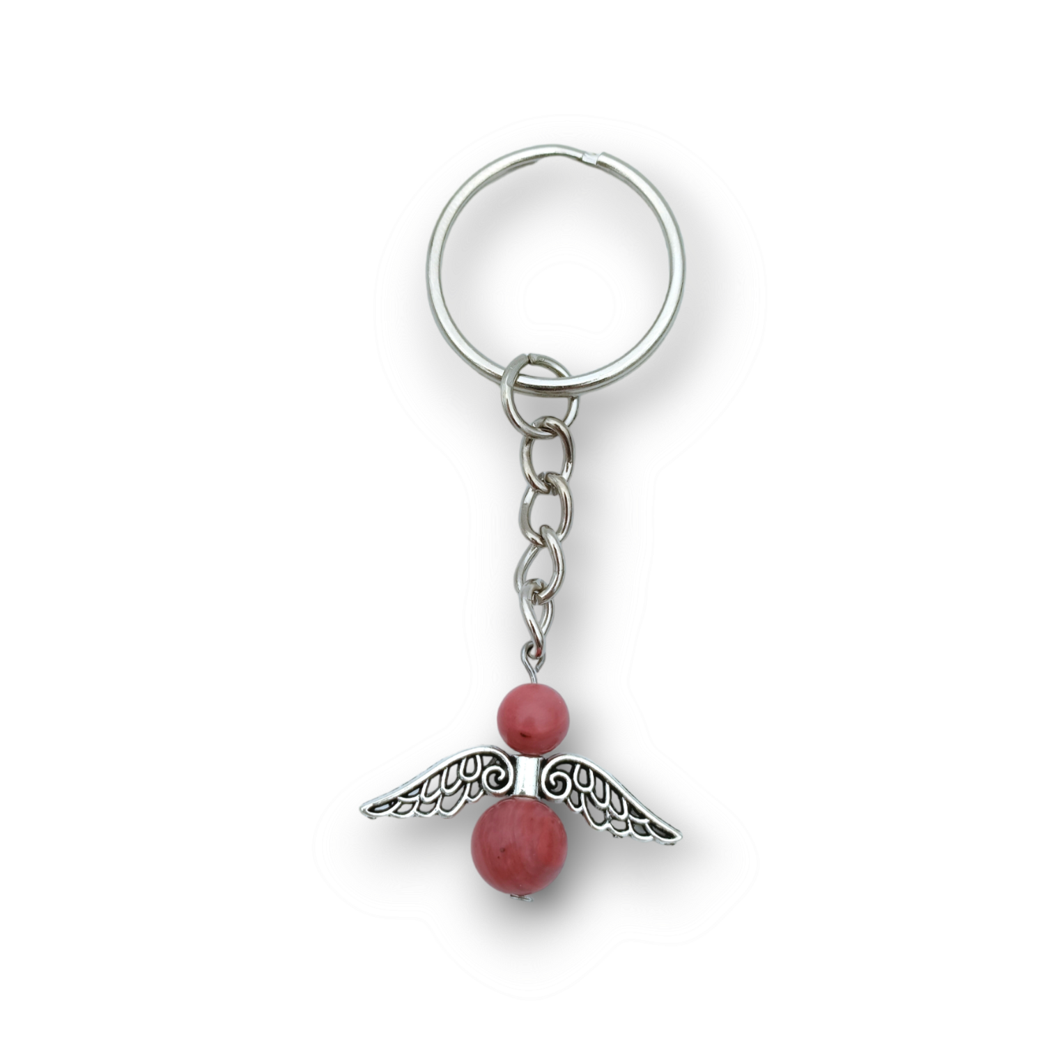 Porte-clés ange - Rhodonite