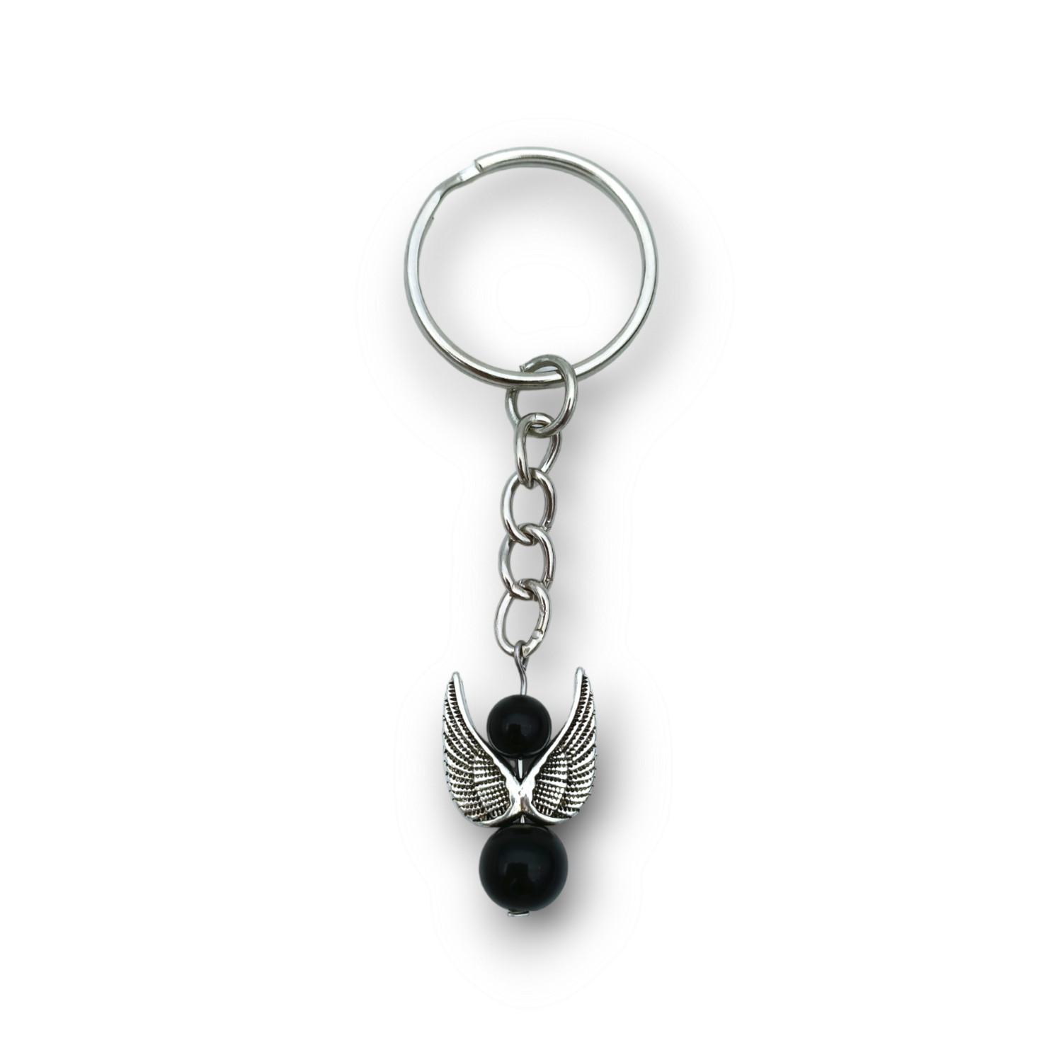 Porte-clés ange - Obsidienne œil céleste