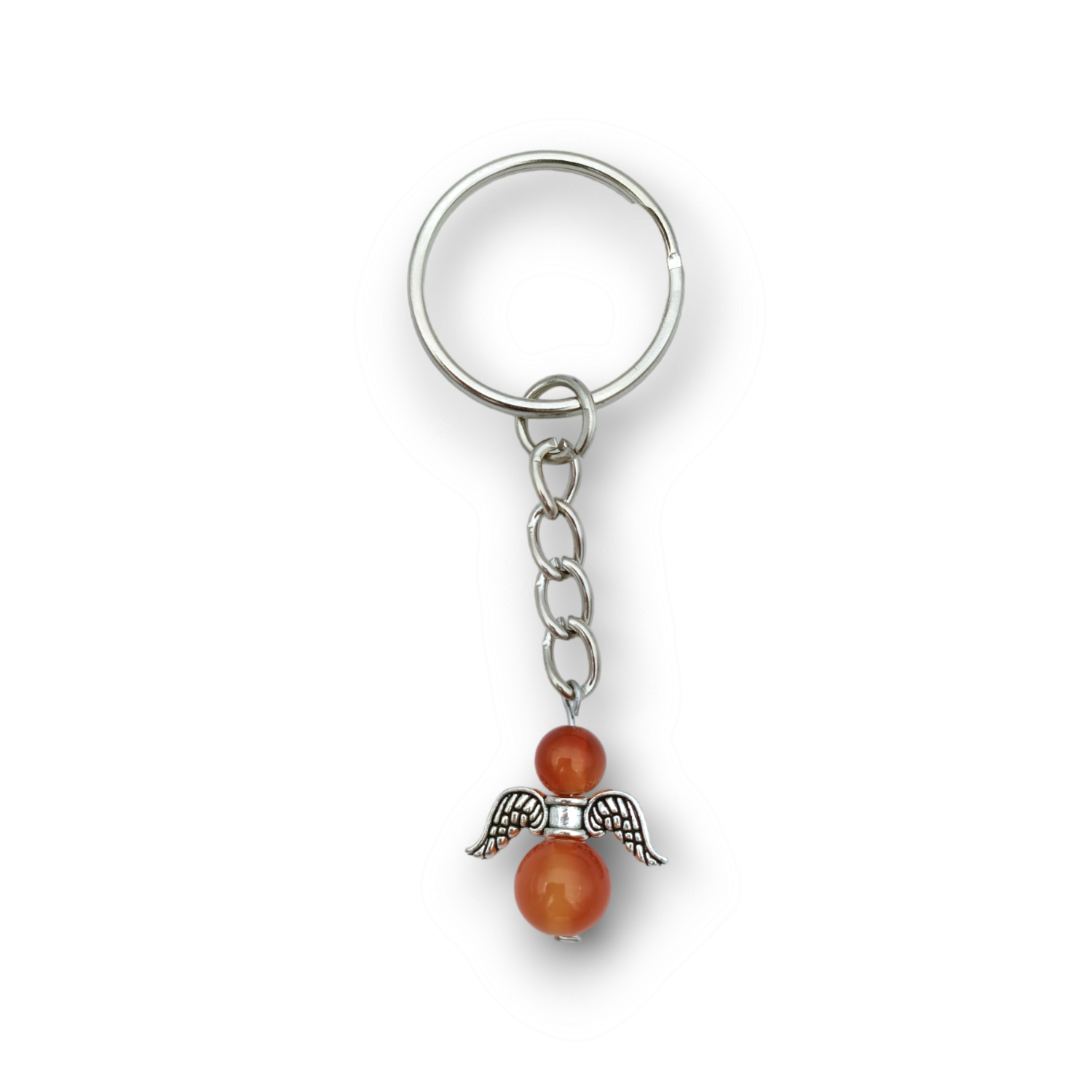 Porte-clés ange - Cornaline