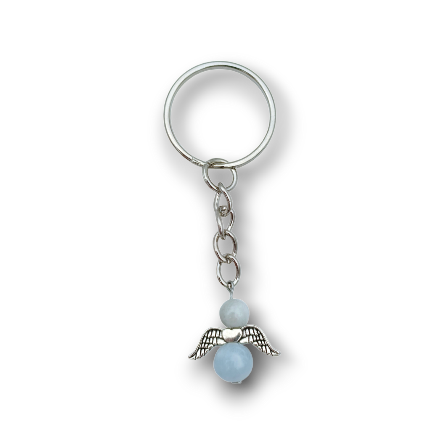 Porte-clés ange - Aigue-marine