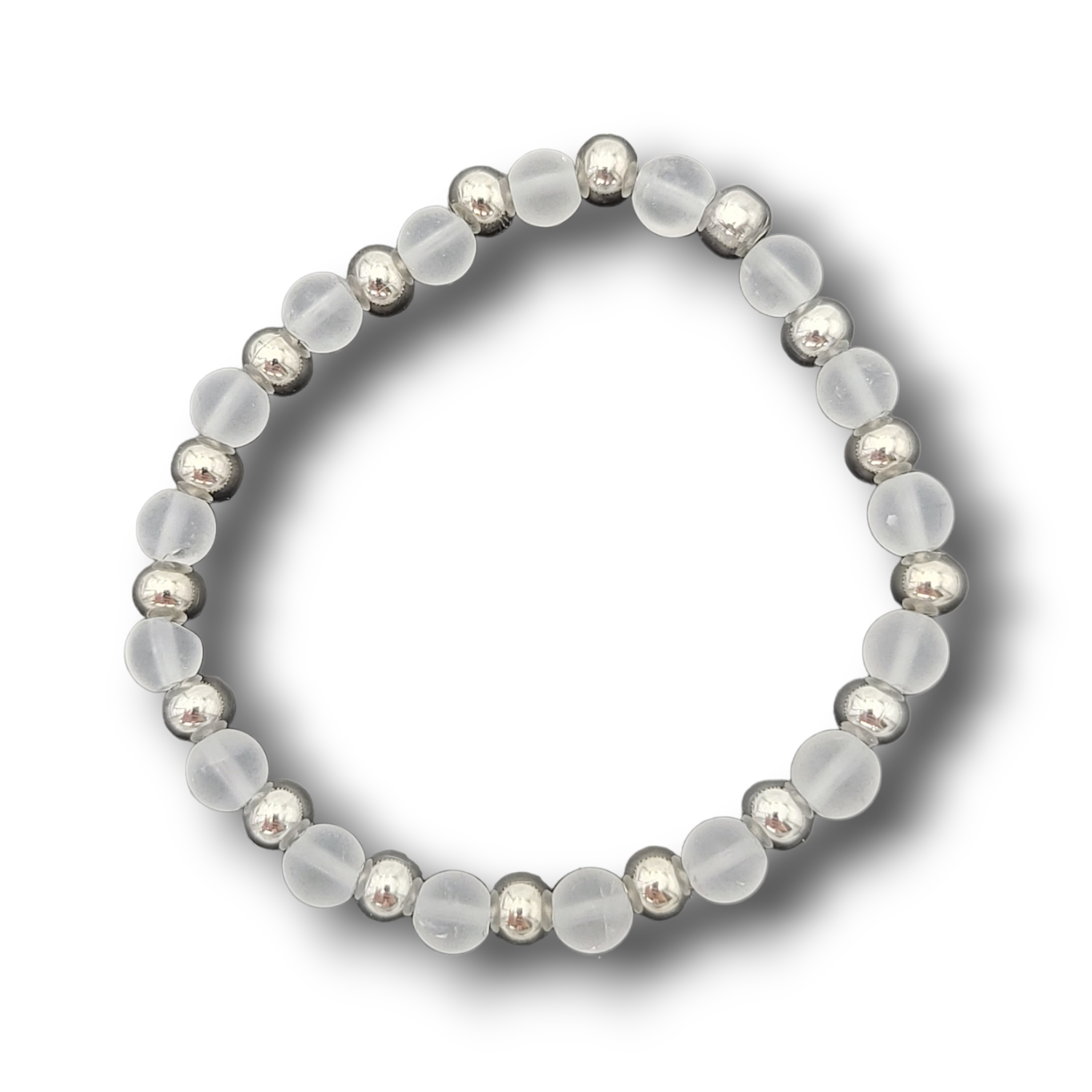 Bracelet Cristal de roche mat