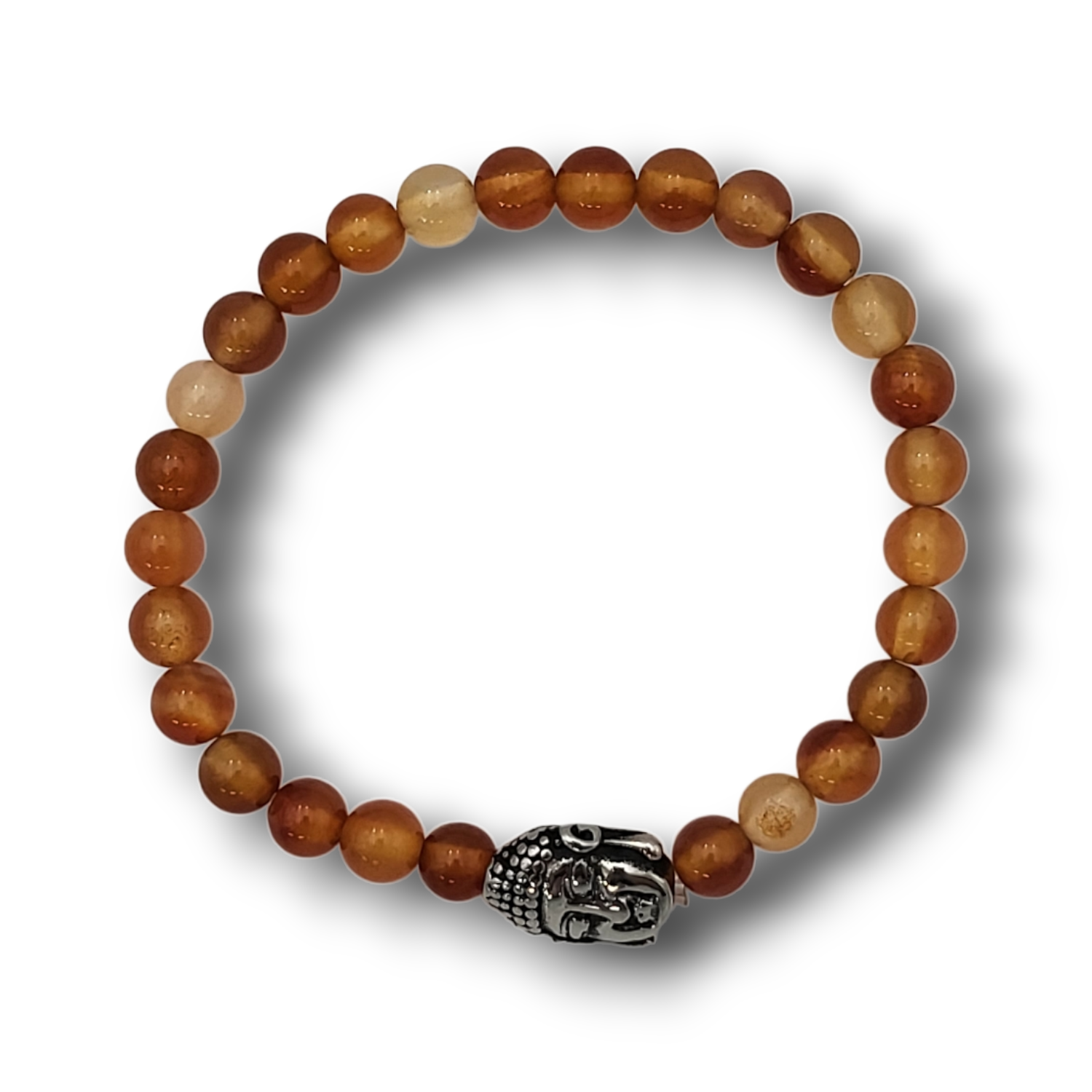 Bracelet Cornaline et tête de Bouddha