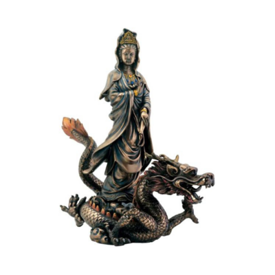 Kuan Yin et son dragon - Figurine