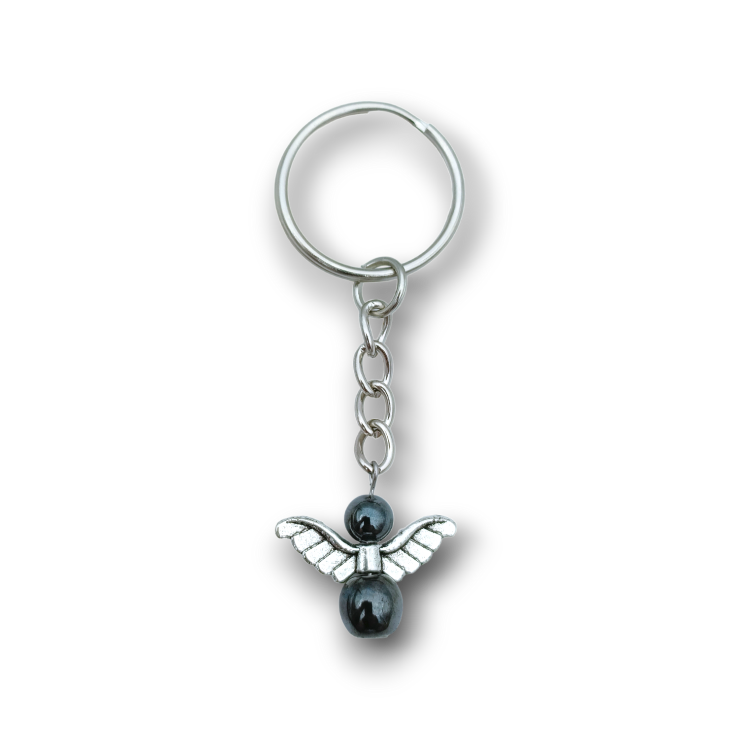 Porte-clés ange - Hématite
